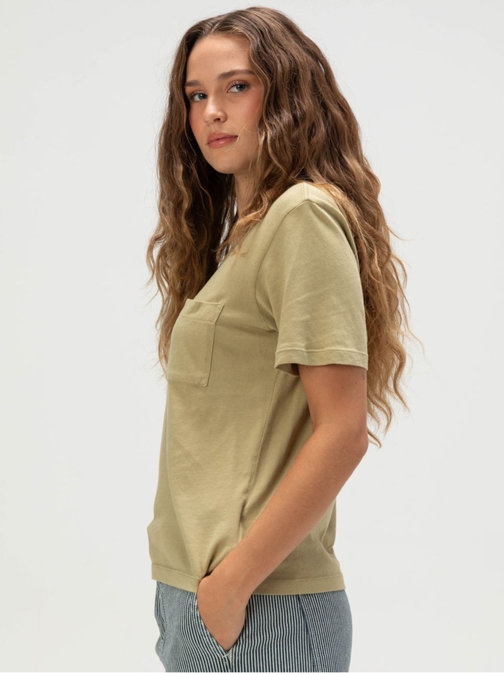 Brixton Women Carefree Organic Pocket Tee Tshirt